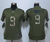 Women Nike Limited New Orleans Saints #9 Brees Green Salute To Service Jersey,baseball caps,new era cap wholesale,wholesale hats